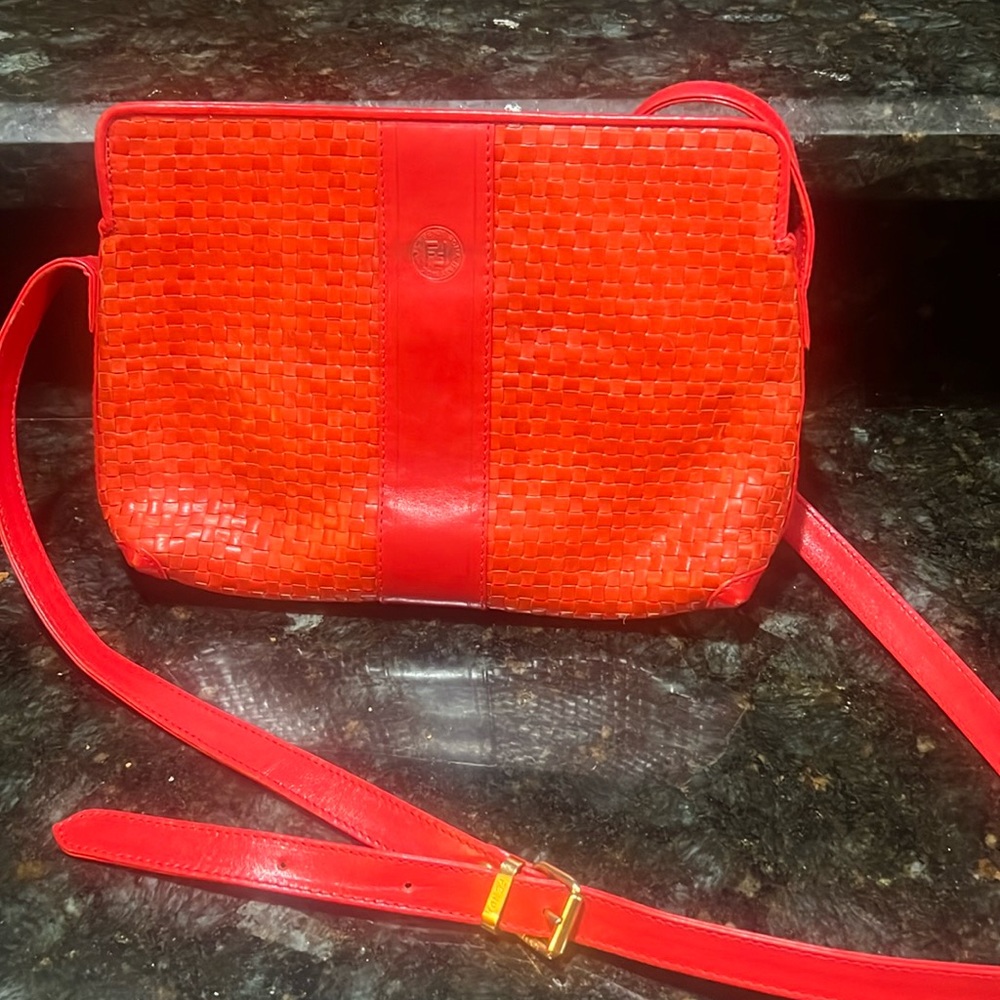 Red Fendi Purse. Authentic